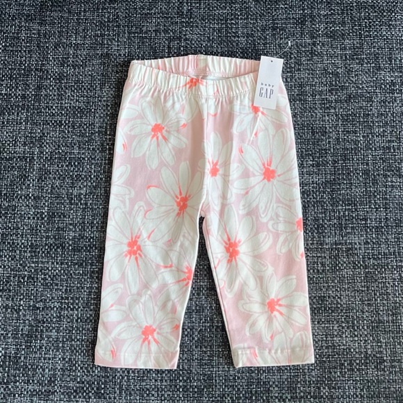 NWT Gap Neon Flowers Carpi Leggings Size 18-24 Months - Picture 1 of 4